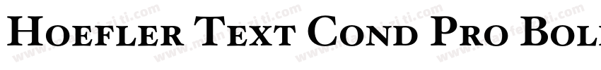 Hoefler Text Cond Pro Bold字体转换
